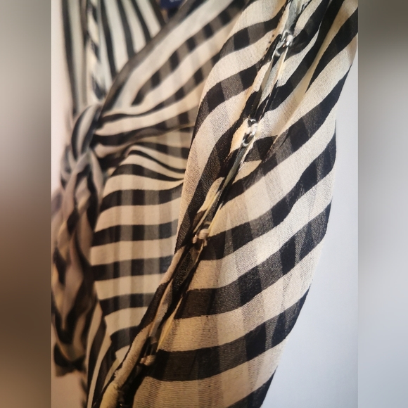 Sheer Ralph Lauren Striped Dress - Picture 4 of 9